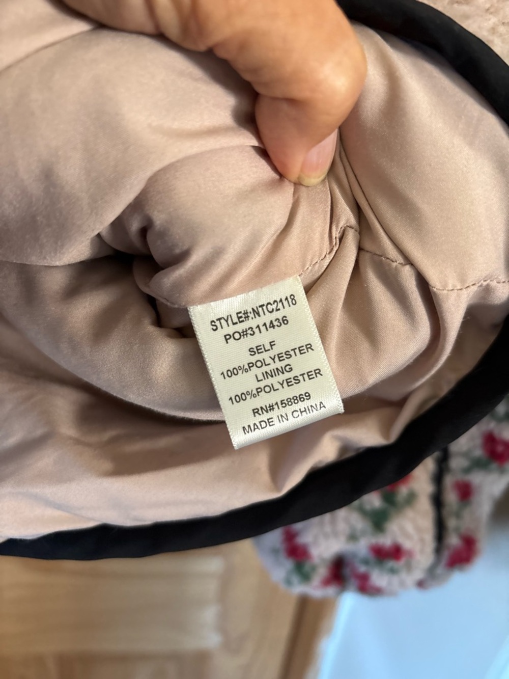 Cozy Teddy Plush Fleece, Oversized, PROMESA, Floral, Half-Zip Pullover, Fall S - Picture 10 of 16